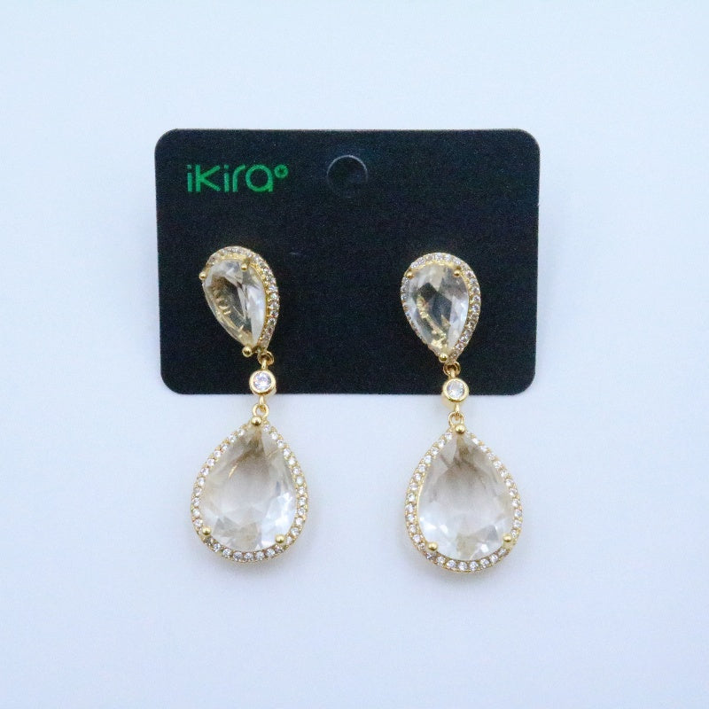 Glam Gemstone Drop Earrings