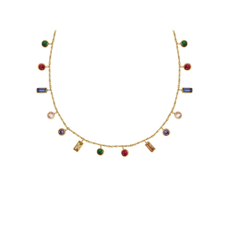 Radiance Rainbow Gemstone Necklace