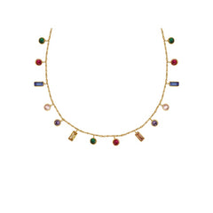 Radiance Rainbow Gemstone Necklace