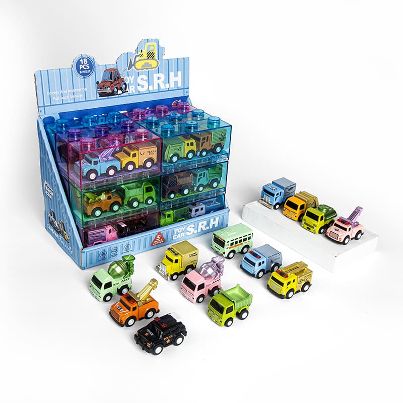 Alloy Engineering Vehicle with Storage Box