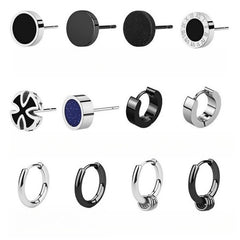 أقراط فضية طويلة مزينة بشراشيب