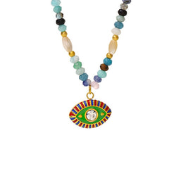 Devil's Eye Natural Stone Necklace