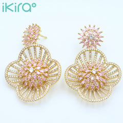 Sun Flower Drop Earrings