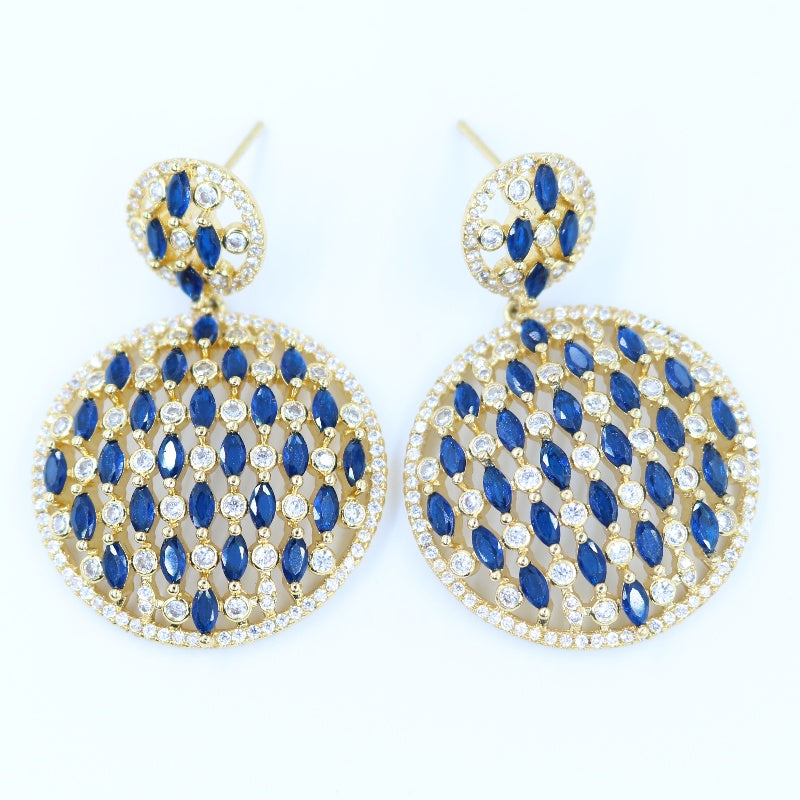 Royal Dome Drop Earrings
