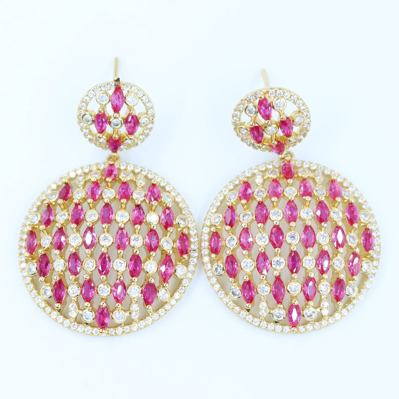 Royal Dome Drop Earrings