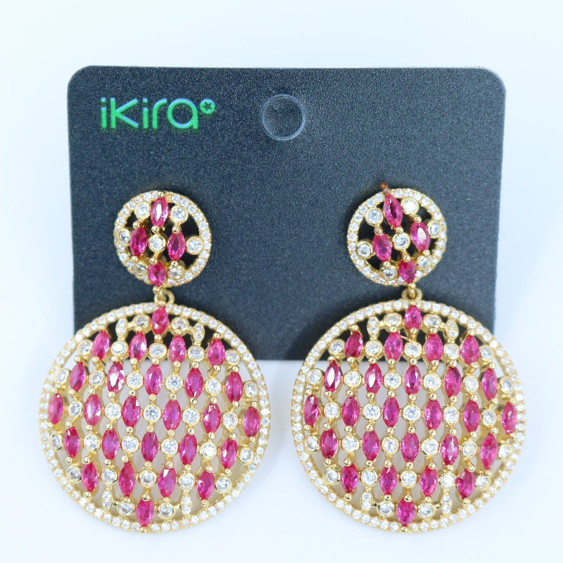 Royal Dome Drop Earrings