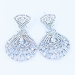 Silver and Pink Fish-Shaped Earrings