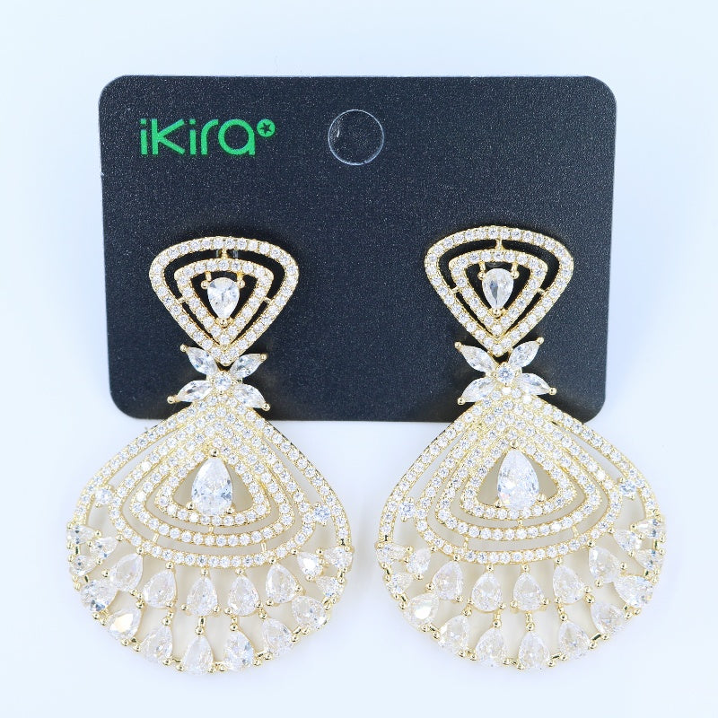 Silver and Pink Fish-Shaped Earrings