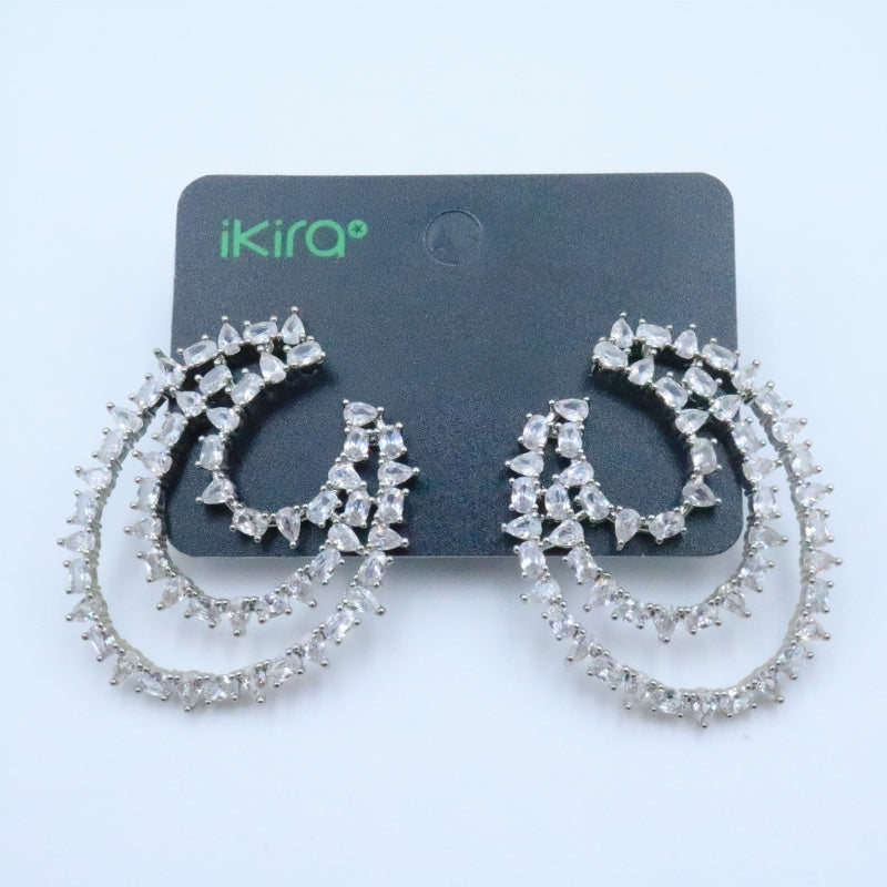 Triple Bloom Stud Earrings