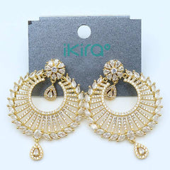 Radiant Fan Crystal Earrings Collection