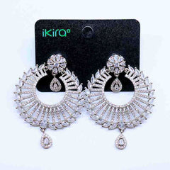 Radiant Fan Crystal Earrings Collection