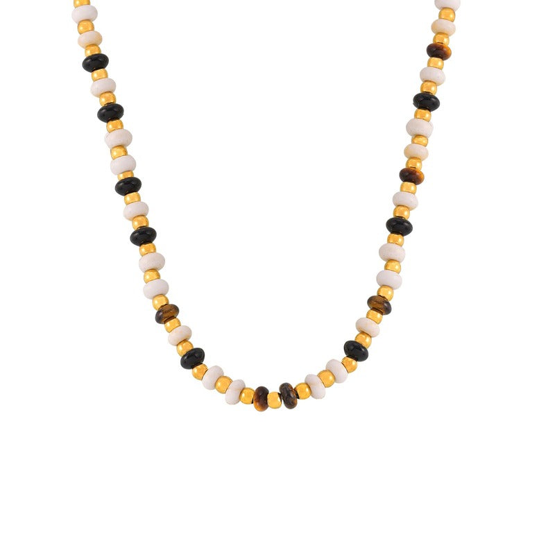 Boho Chic Tiger's  Eye Necklace Set