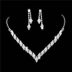 Golden Blossom Crystal Jewelry Set