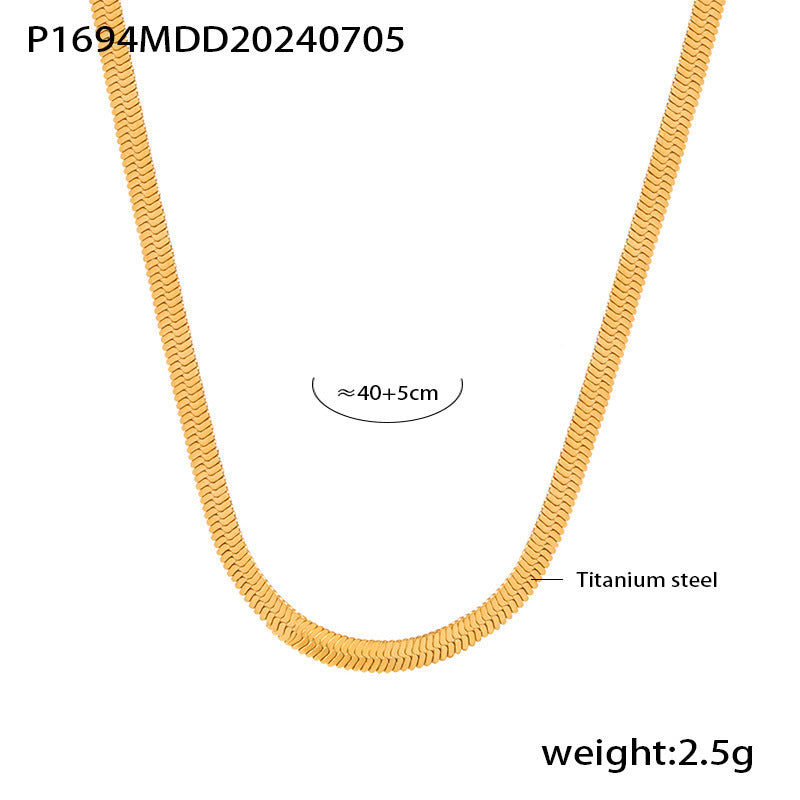 French retro double layered necklace