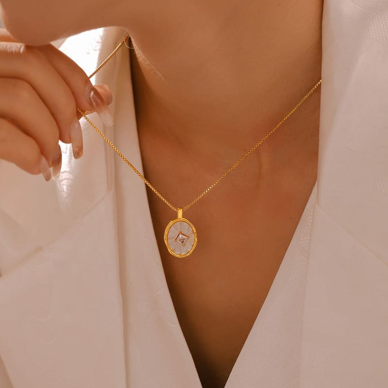 French retro double layered necklace