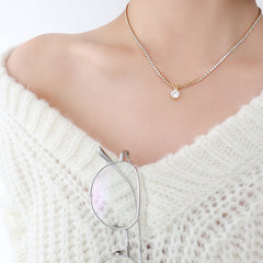 Timeless Sparkle Zircon Necklace