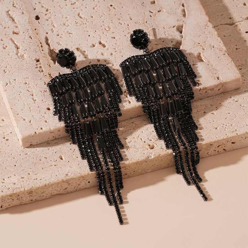 Cascading Starlight Chandelier Earrings