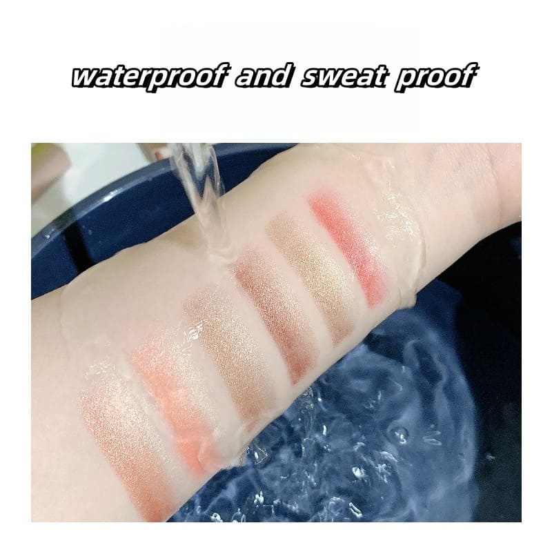 Rotating bi color gradient eye shadow stick