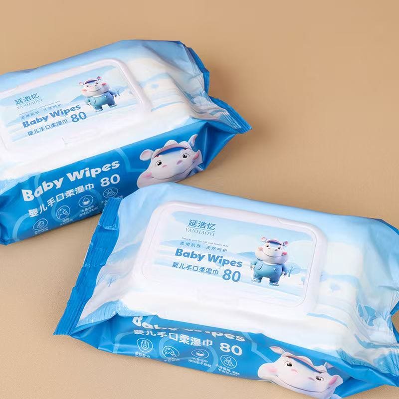 YHY Blue Hippo Baby Wipes