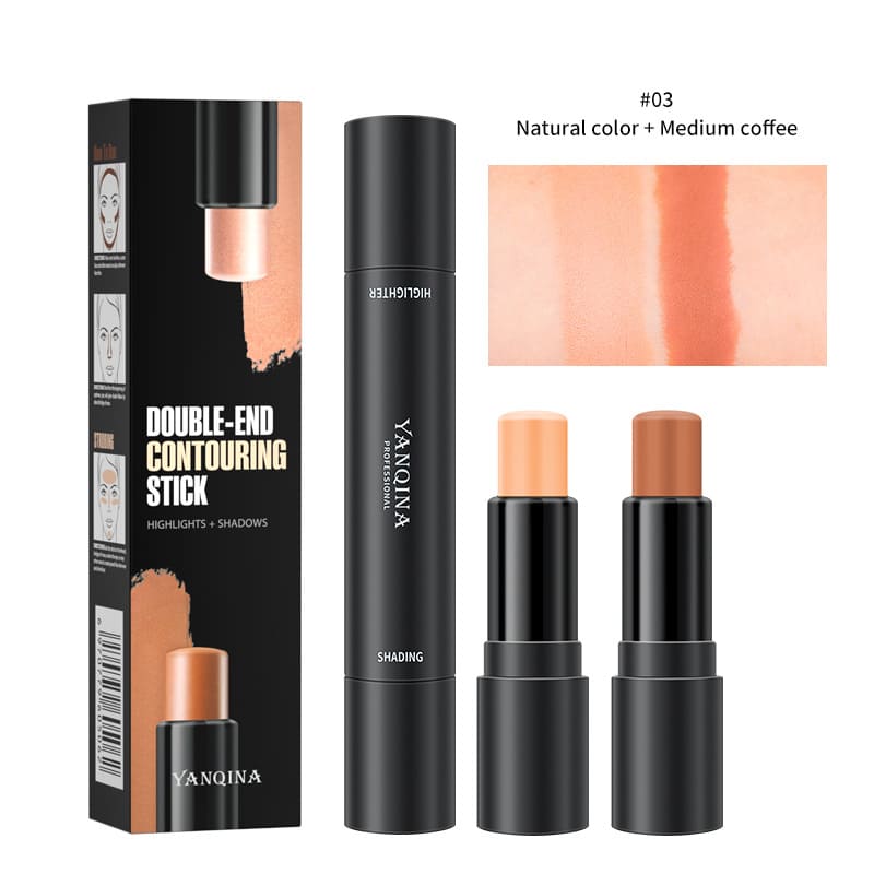 High gloss shadow dual-use grooming wand