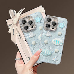 3D Shell Small Fish Apple Phone Case