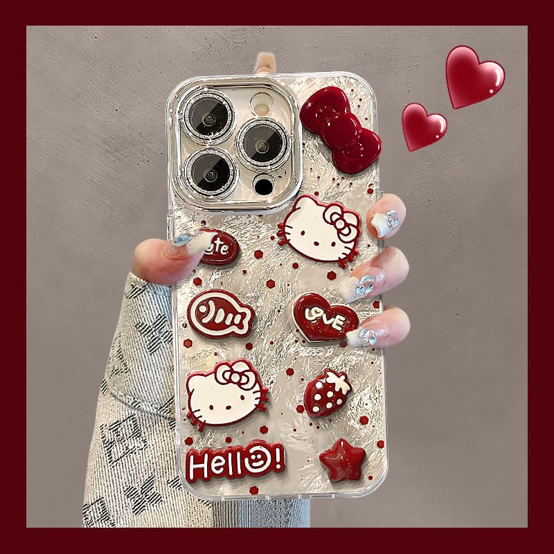 Cat Bow Apple Phone Case