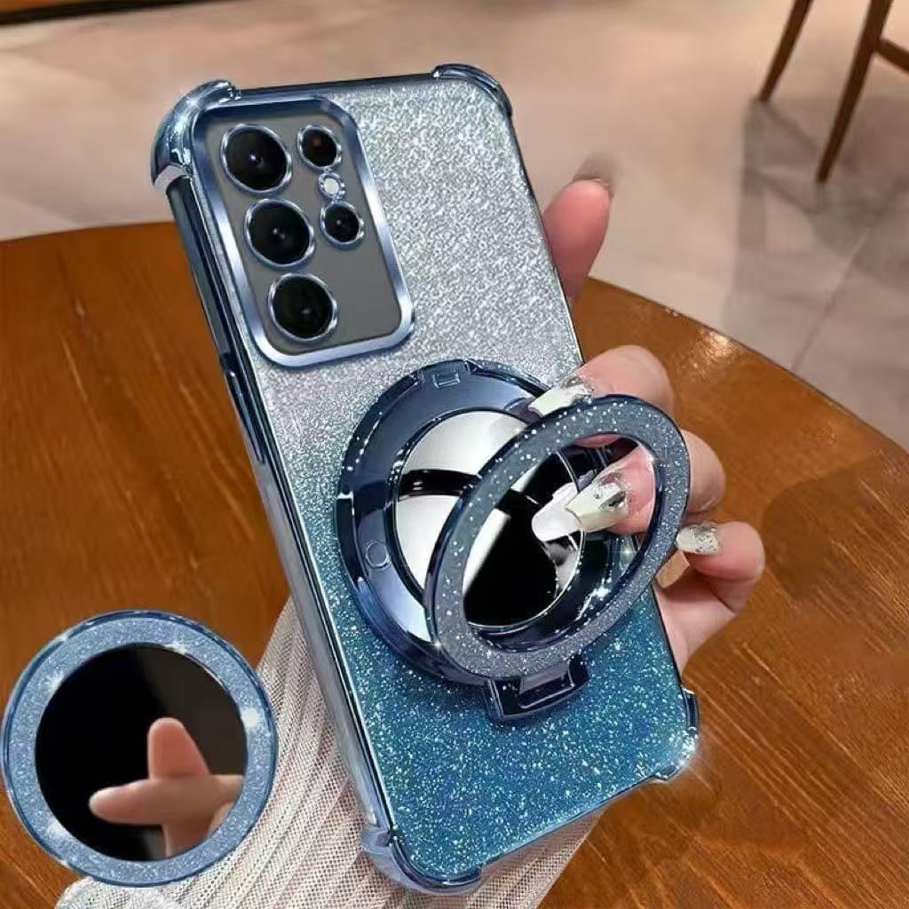 Samsung phone case makeup mirror holder