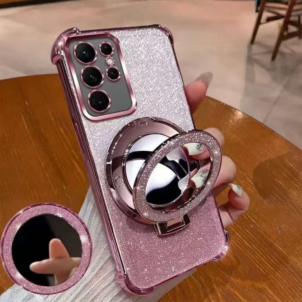 Samsung phone case makeup mirror holder