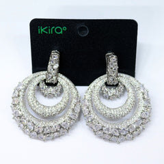 ikira earrings_Triple Halo Sparkle Earrings