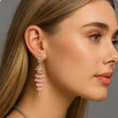 Aurora Petal Cascade Earrings