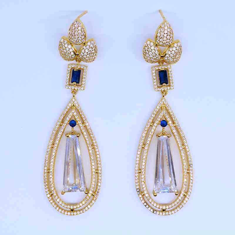 Crystal Elegance Teardrop Earrings