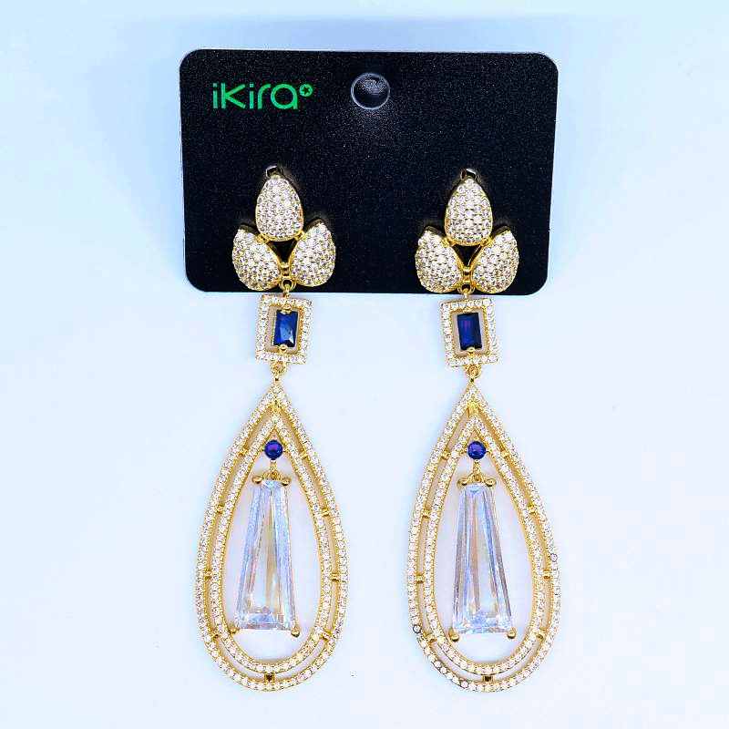Crystal Elegance Teardrop Earrings