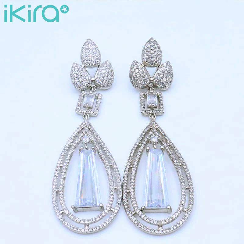 Crystal Elegance Teardrop Earrings