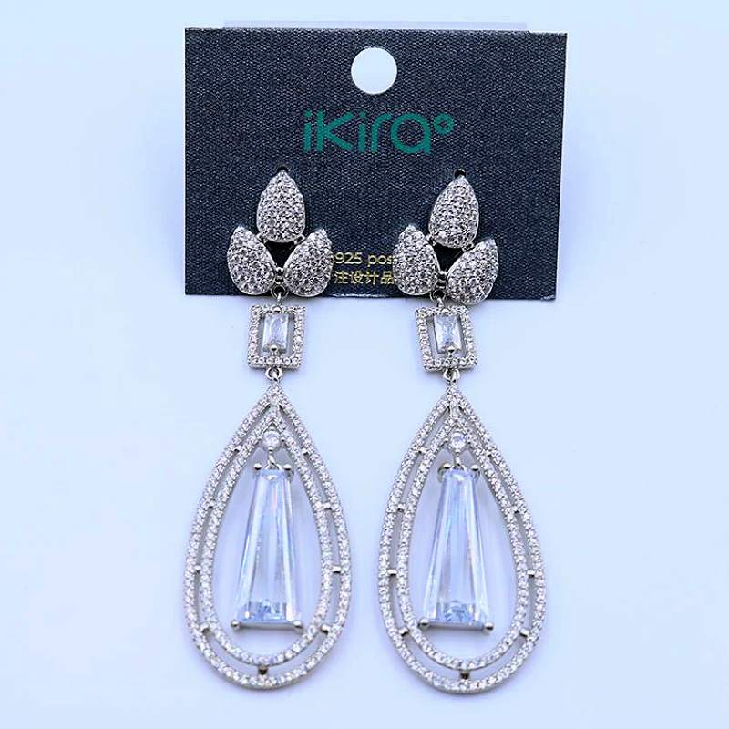 Crystal Elegance Teardrop Earrings
