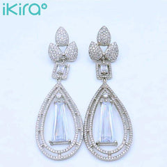 Crystal Elegance Teardrop Earrings