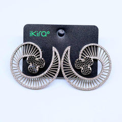 Fan Clover Statement Earrings