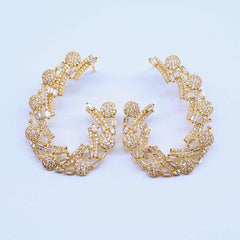 Glamorous Circular Statement Earrings