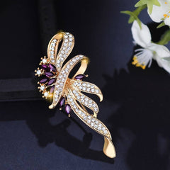 Glamour Bow Crystal Brooch