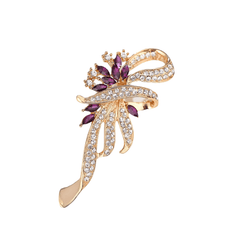 Glamour Bow Crystal Brooch