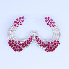 Radiant Crescent Gem Earrings