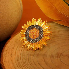 Sunflower Sparkle Brooch