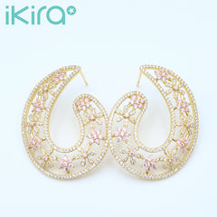 ikira_jewelry_earrings_Rose_Gold_Wing_Stud_Earrings_gold_1