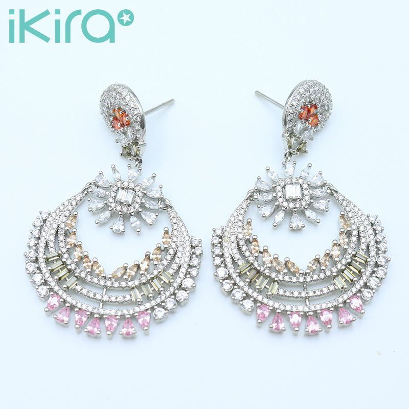 ikira_jewelry_earrings_Royal_Bloom_Diamond_Hoop_Earrings_3
