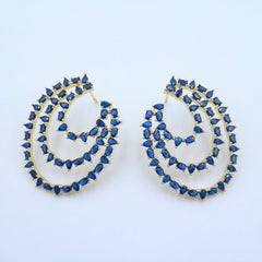 Triple Bloom Stud Earrings