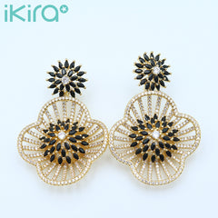 Sun Flower Drop Earrings