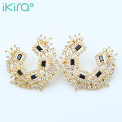 ikira_jewelry_earrings_black_and_gold_square_and_half_hoop_stud_earrings_black_1