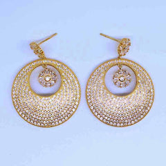Colorful Disc-Shaped Hoop Earrings