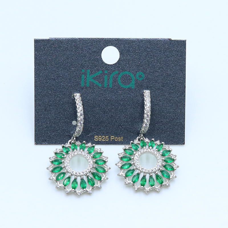 ikira_jewelry_earrings_double_layer_green_floral_drop_earrings_green_2