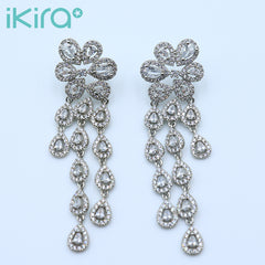 ikira_jewelry_earrings_floral_silver_tassel_drop_earrings_silver_1