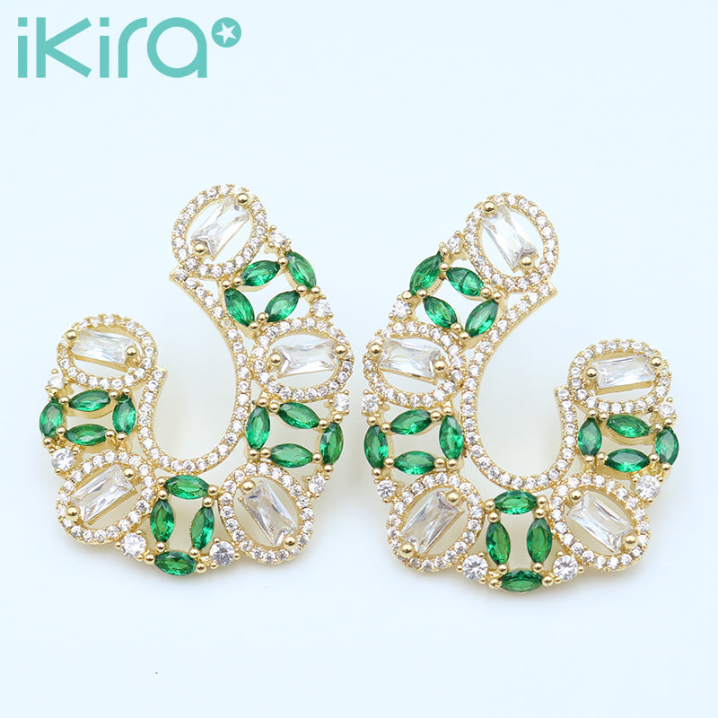 ikira_jewelry_earrings_gold_green_zircon_wing_earrings_green_1